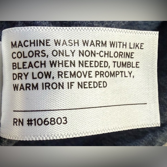 Duluth Trading Co Flannel Shirt 2XL Tall Slim Fit Blue Heather Workwear Cotton - Picture 11 of 13